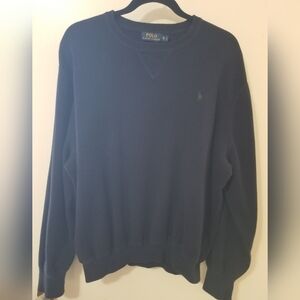 Polo Ralph Lauren Navy Crewneck Sweatshirt Big Pony Cotton Pullover 3XB